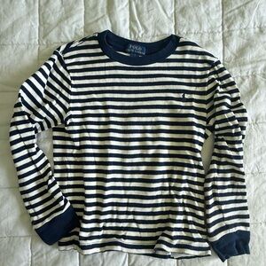 Polo by Ralph Lauren Boy’s Stripped Waffle-Knit Long-Sleeve Tee